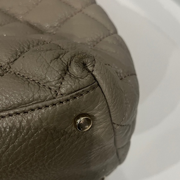 Kate‎ Spade Quilted Leather Tote Bag - Taupe - Picture 12 of 13